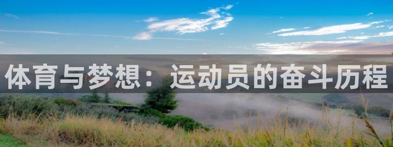 bbin视讯下：体育与梦想：运动员的奋斗历程