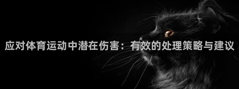 bbin视讯游戏平台：应对体育运动中潜在伤害：有效的处理策略与建议