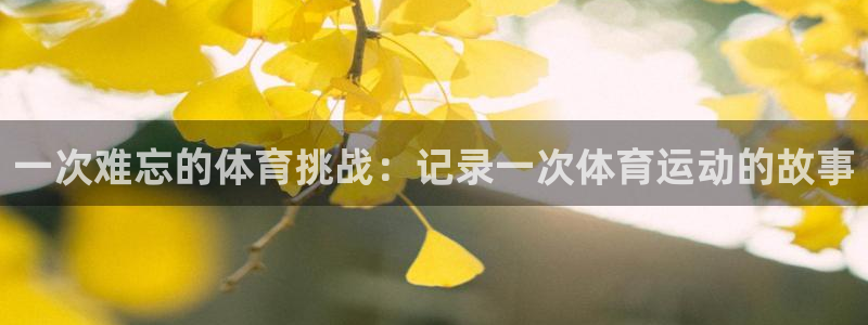 bbin视讯游戏官网：一次难忘的体育挑战：记录一次体育运动的故事